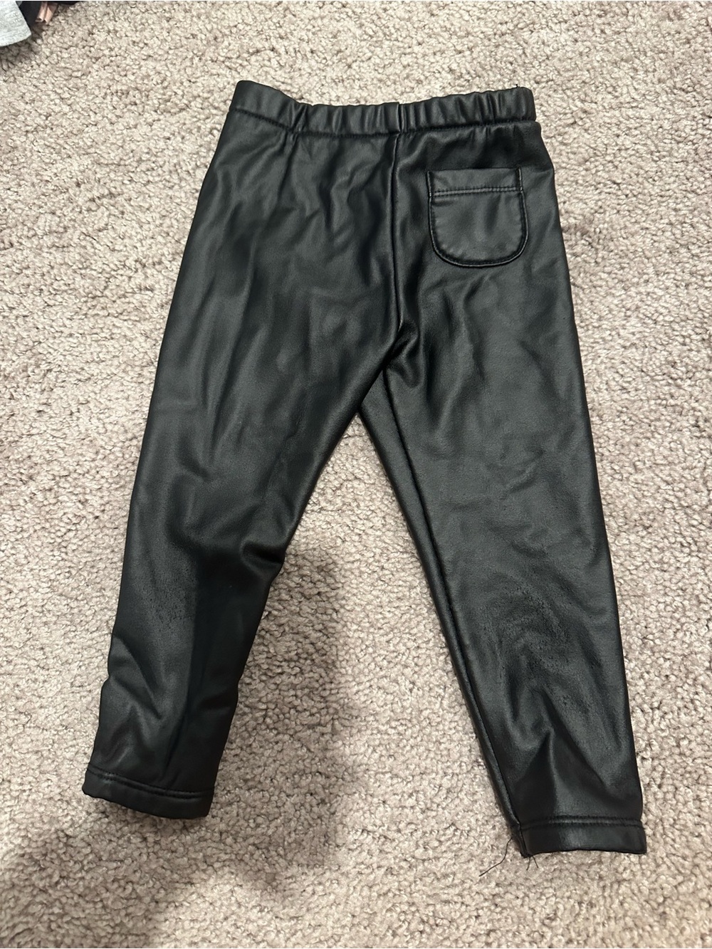 Zara Kids 2T Faux Leather Leggings - Black